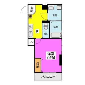 クロスステージ大濠公園の間取り