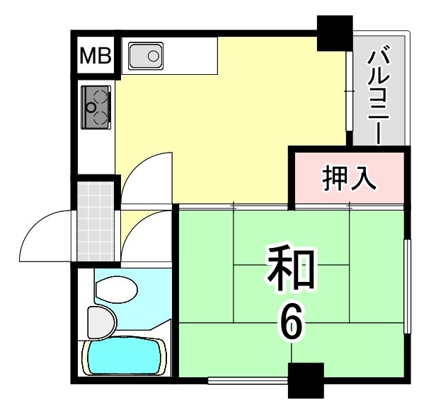 アバンテ尼崎西の間取り