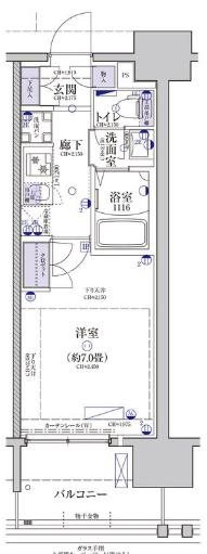 クレストコート靭公園の間取り