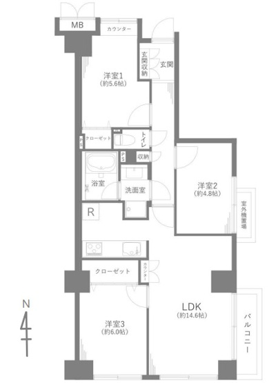 【間取り】 | オーベル本所吾妻橋