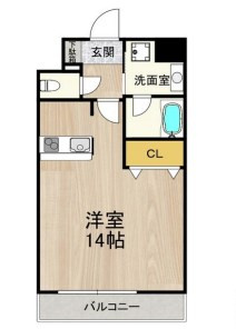 グランツ西大橋の間取り