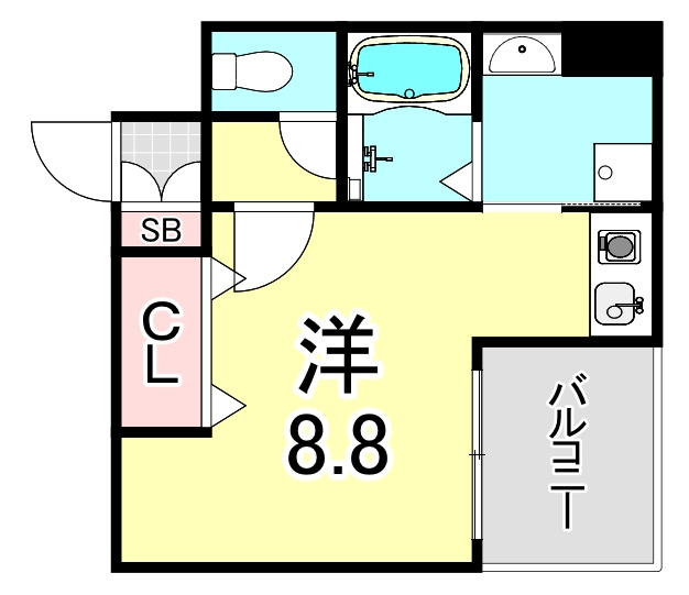 アーバンビュー西宮の間取り