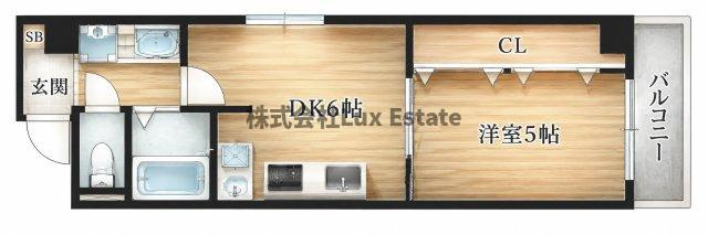 シティコート南船場の間取り