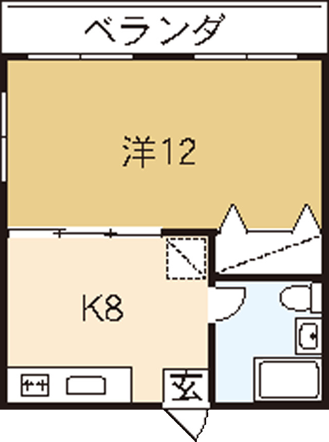 第３富島アパ－トの間取り