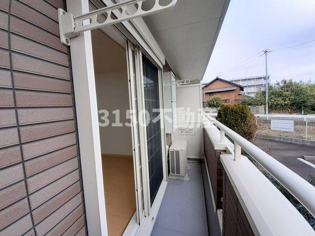 ティアモⅡ番街のバルコニー|広々としたバルコニーです