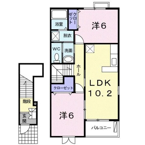 クレドール　Ａの間取り