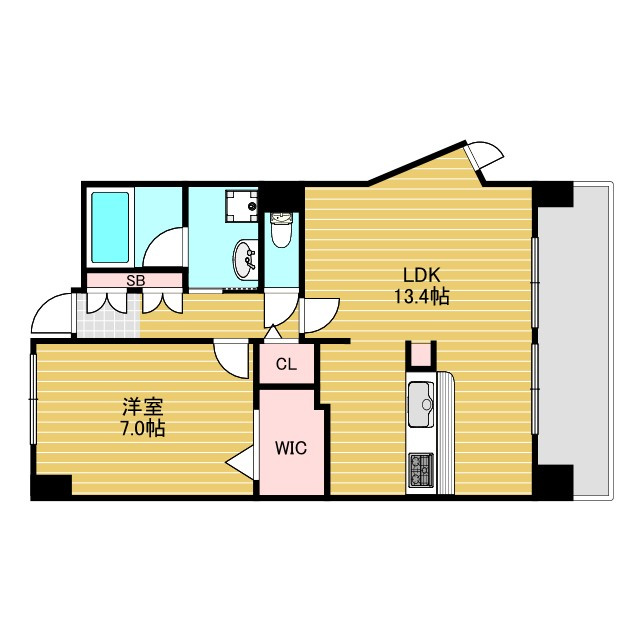トリニティ北川口の間取り