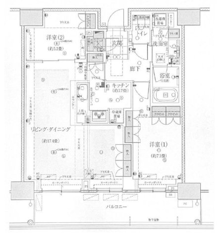グランドメゾン新梅田タワー THE CLUB RESIDENCEの間取り