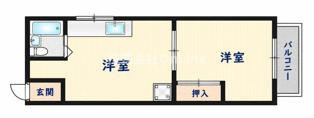 ハイツ平野の間取り