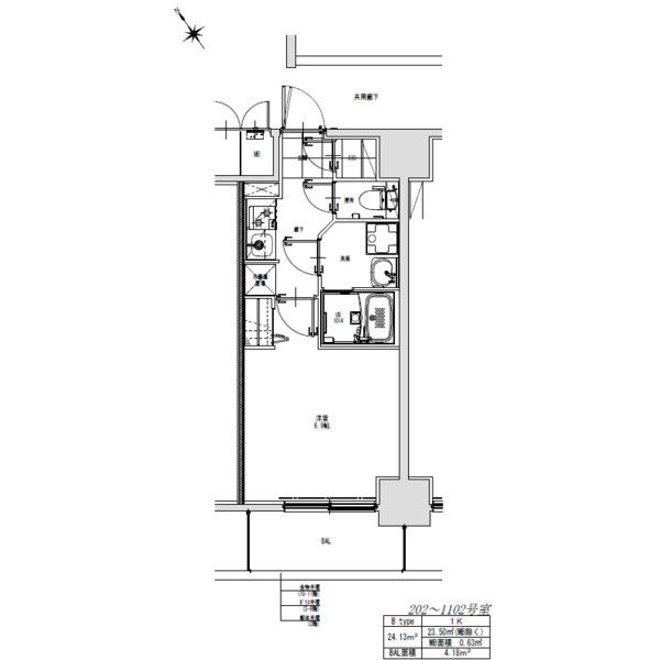 S-RESIDENCE千種駅前ascent(アセント)の間取り