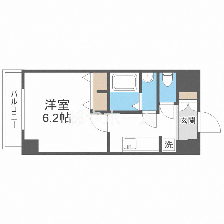 グランデュール鶴橋の間取り