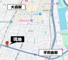 メゾン大森北の地図