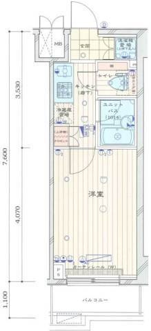練馬区豊玉中２丁目の賃貸マンションの間取り