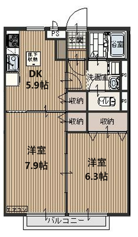 コンフォートフォレストの間取り
