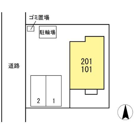 セジュール桐林の区画図