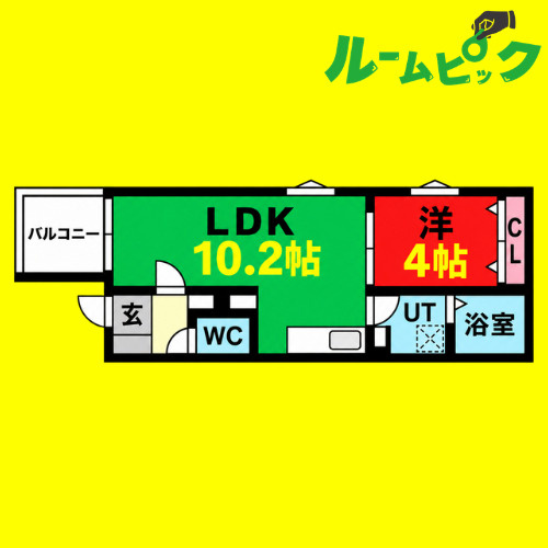 The Manoa　名古屋市賃貸　仲介手数料無料の間取り