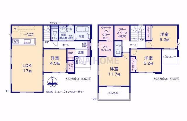 かすみがうら市下稲吉14期　新築戸建　3号棟の間取り|当日のご予約も大歓迎です！「今から見たい」も柔軟にご対応いたします♪