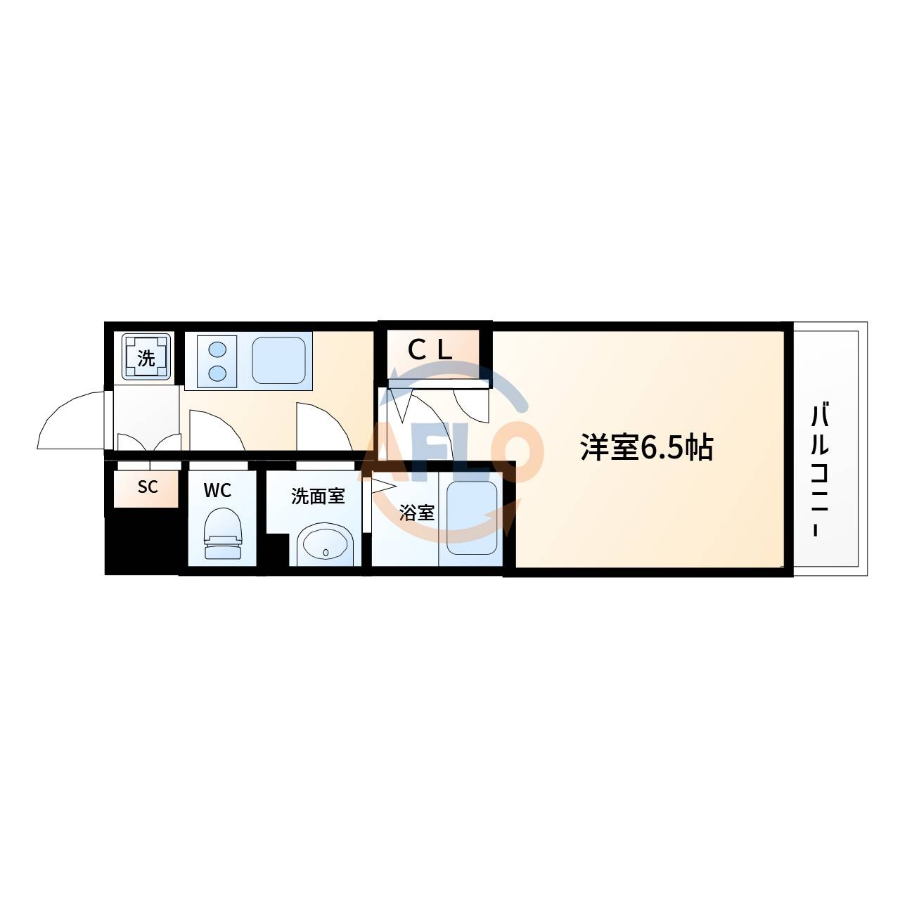 エスリード弁天町ルシェンテの間取り|エスリード弁天町ルシェンテ　間取り