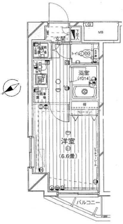 文京区白山２丁目の賃貸マンションの間取り