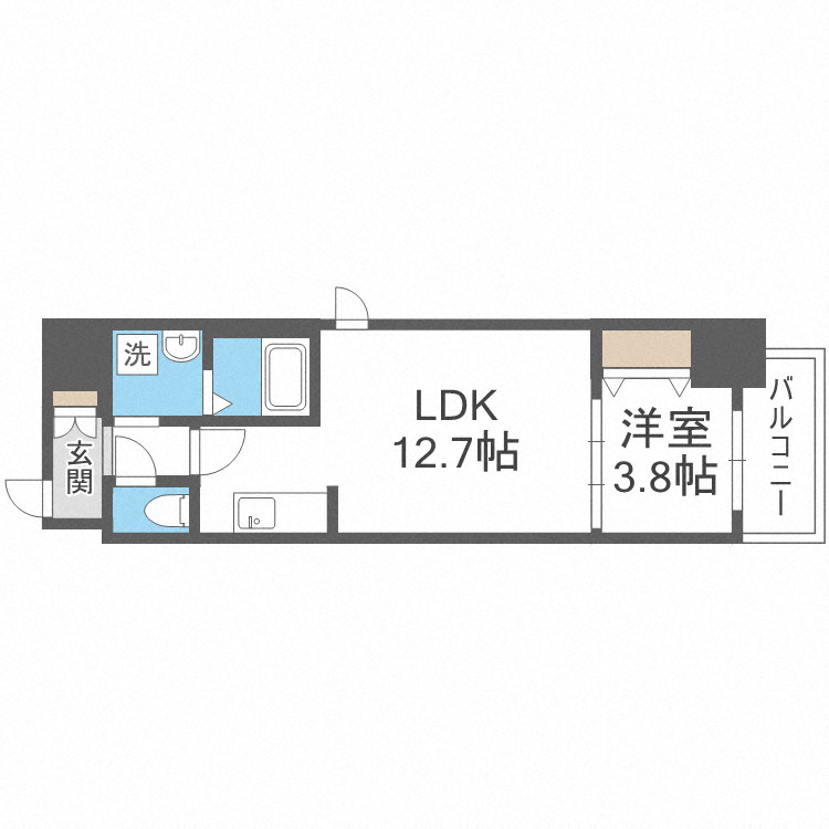 ラクラス堺筋本町の間取り