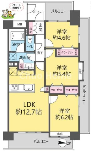 藤和シティホームズ清澄庭園の間取り|8階部分・3方角部屋・3面バルコニーにつきまして日当たり・通風・眺望良好。新規リノベーションマンション。安心のアフターサービス保証付きですのでご購入後も安心して暮らせます。
