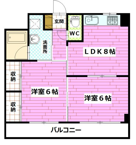 オーチャードプレイスの間取り