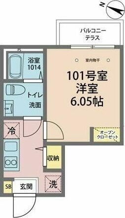 カインドネス一之江の間取り