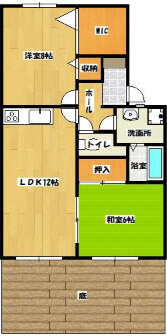 サニーヒル御井Ⅰの間取り