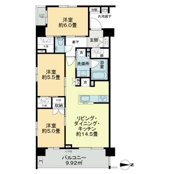 エクセレントシティ馬込ヒルズの間取り