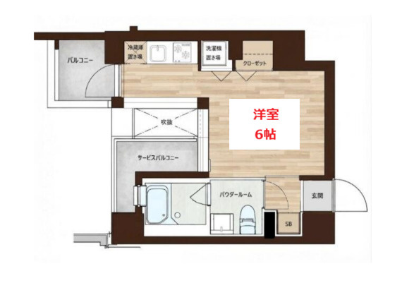 【間取り】 | メインステージ大森北II | お部屋の間取りです。