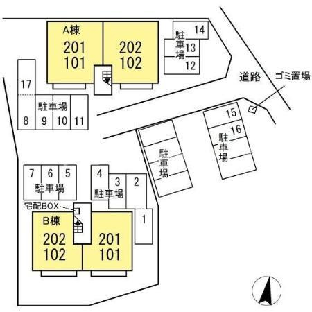 コージーコートの区画図