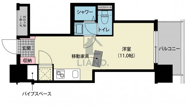 レジディア西新　西新小学校区の間取り|レジディア西新