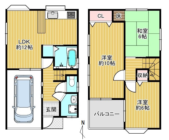 【間取り】 | □■藤阪元町三丁目　一戸建て■□