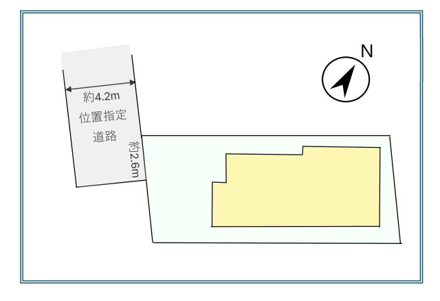 中古一戸建て　所沢市北岩岡の区画図|敷地面積100㎡