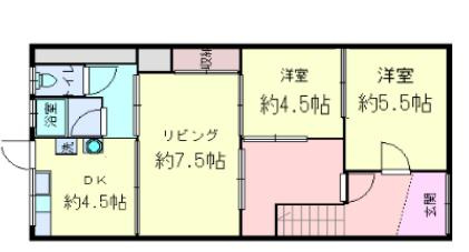 長田区四番町3-4-60戸建の間取り