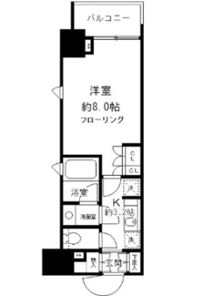 【間取り】 | パークリュクス日本橋小網町ｍｏｎｏ | 間取りです。