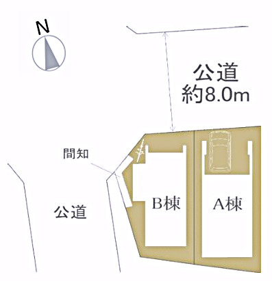 このご時世、この価格で新築が！？毎月の返済も抑え、確実にユトリをもたらす地に足の着いた生活をココで！特にマンションからのお住み替えの場合、管理費等の費用が圧縮できます！『旭区白根４丁目』新築戸建２棟の区画図