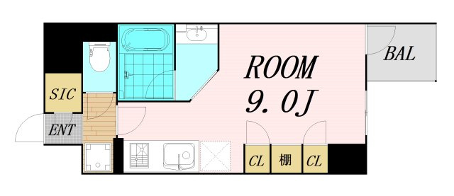 KDX堺筋本町レジデンス　仲介手数料無料の間取り