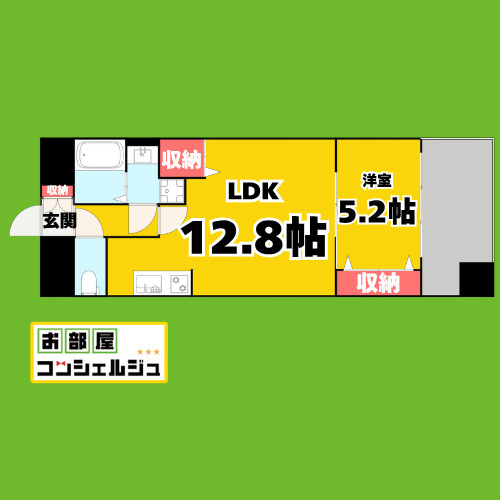 名駅アイサンメゾンの間取り