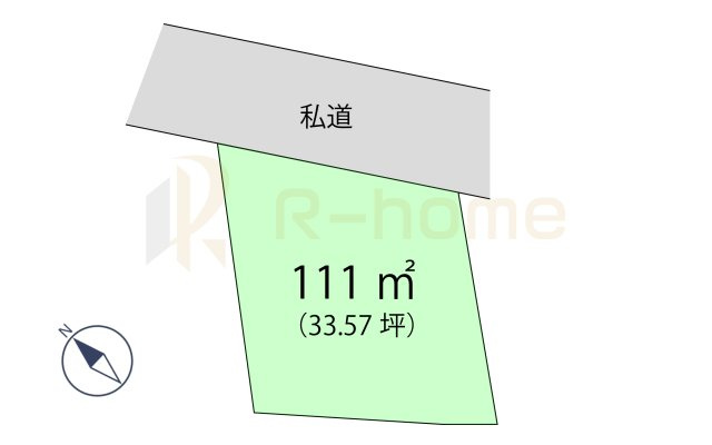 稲敷市沼田　売地の土地図|大きなお買い物だからこそ、メリット・デメリットを伝えさせて頂きます。
R-homeにお任せください♪