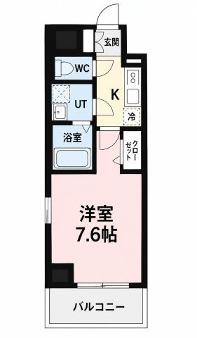 エスリード栄ラ・ヴィの間取り