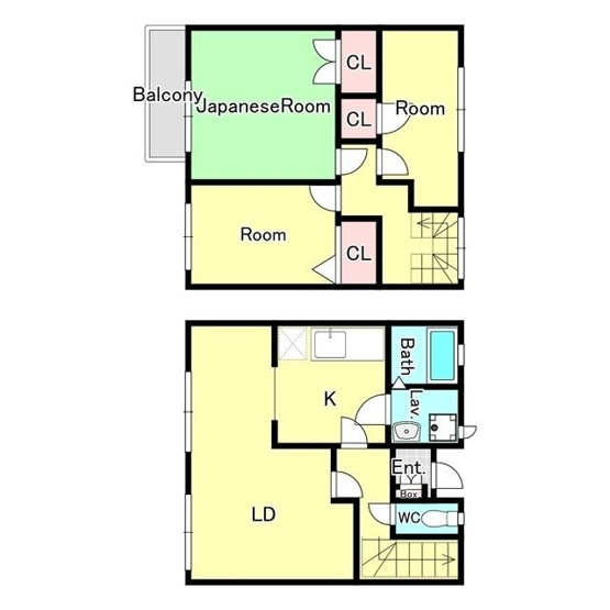 【間取り】 | フレグランス玉川学園AB(フレグランスタマガワガクエンエービー)