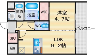 【間取り】 | S-RESIDENCE千種belvia TOWER | 略図の為、現状優先