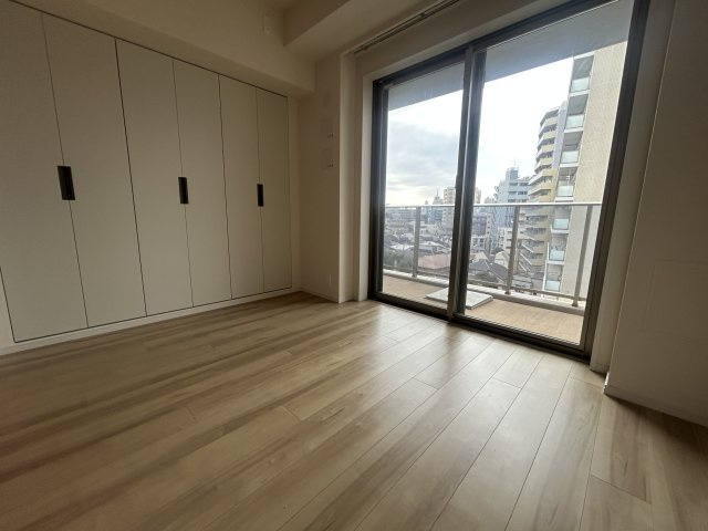 パークシティ高田馬場の寝室|開放的な寝室です
