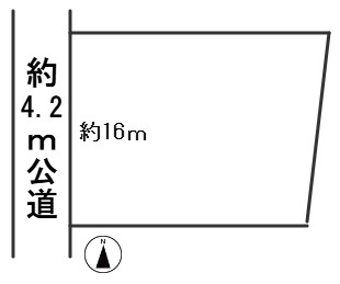 ６７３４９　各務原市前渡西町5丁目土地の区画図