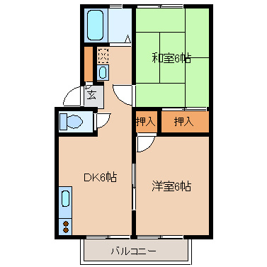 サンハイム若宮の間取り