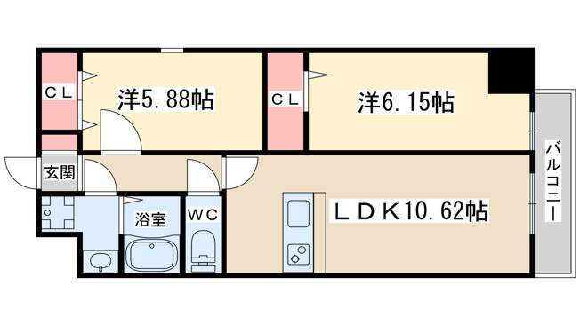 【間取り】 | アートレジデンス梅田北2