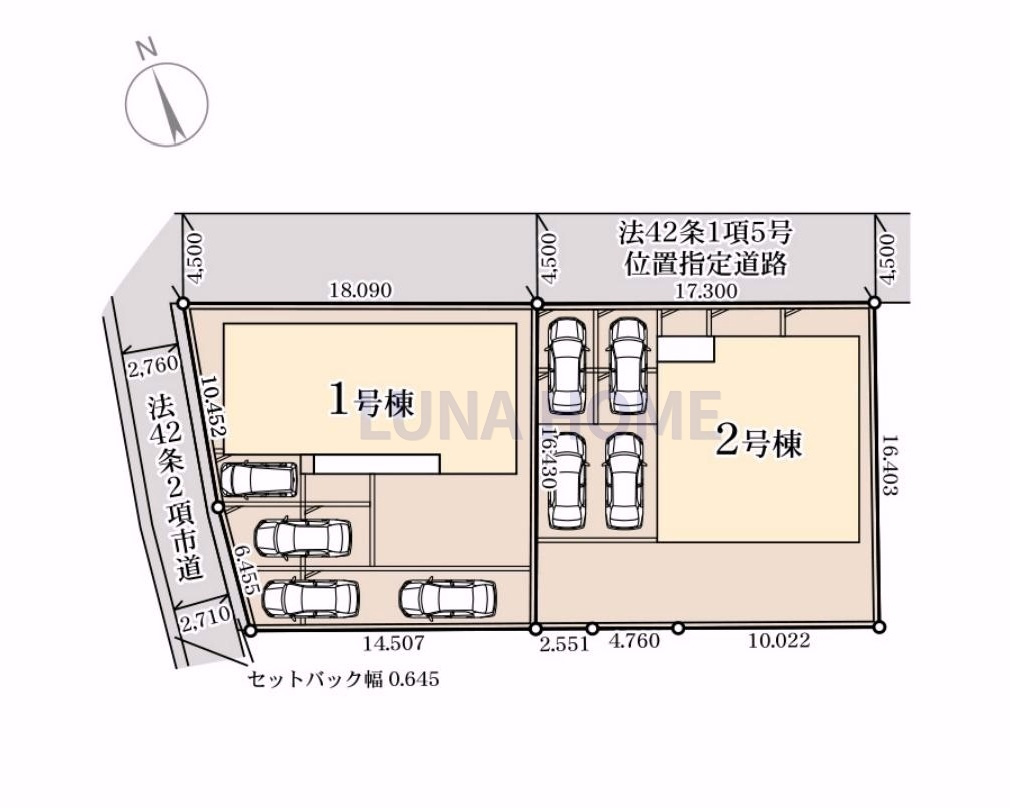 石岡市石岡4期　新築戸建　1号棟の区画図|当日のご予約も大歓迎です！「今から見たい」も柔軟にご対応いたします♪