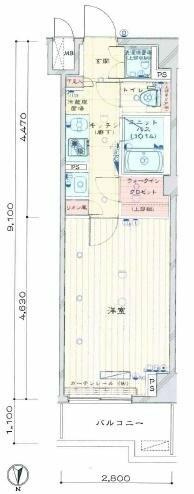 【間取り】 | ルーブル大鳥居伍番館