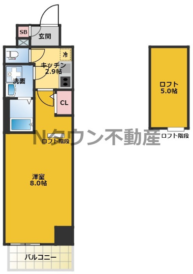 【間取り】 | エステムコート名古屋栄デュアルレジェンド | 間取りです。